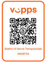 Vipps QR-kode for støtte til Norsk Tempoklubb, nummer 849724